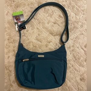 Travelon Anti-Theft Essentials East/West Hobo Bag Satchel Fanny Pack